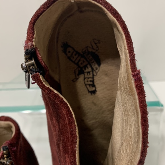 FREEBIRD Detroit red wine suede bootie - Picture 9 of 16